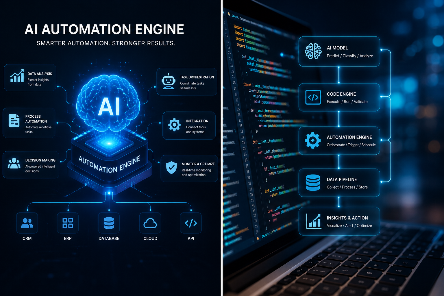 Abstract artificial intelligence visualization